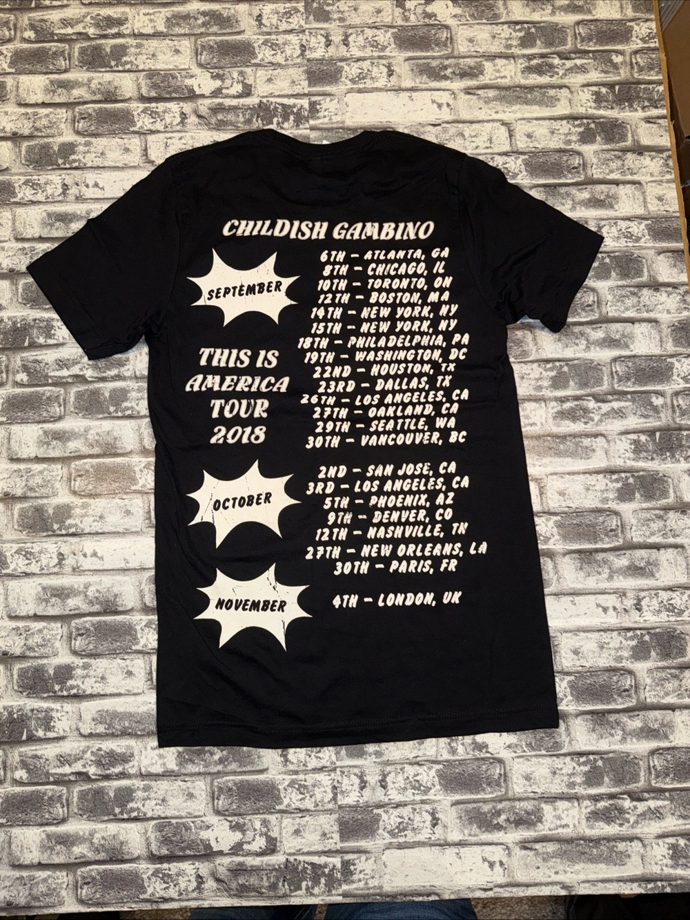 Childish Gambino Australian Tour Shirt, ‘We Just Wanna Party’, Adult S - NEW - Picture 4 of 4